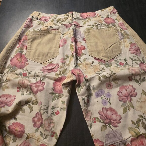 NWOT 2026 Fantastic Floral Good Luck Barrel Jeans - Picture 7 of 8